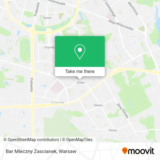 Bar Mleczny Zascianek map
