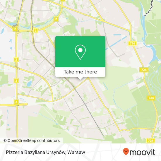 Pizzeria Bazyliana Ursynów, ulica Stanislawa Kulczynskiego 14 02-777 Warszawa map