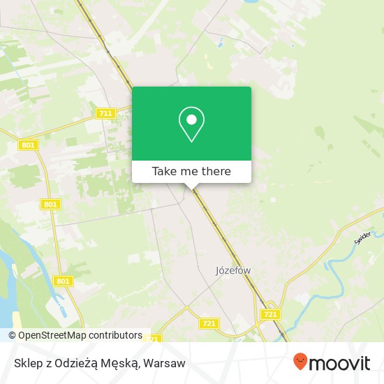 Sklep z Odzieżą Męską, ulica Jozefa Pilsudskiego 38 05-420 Jozefow map