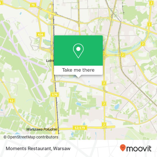 Moments Restaurant, ulica Laczyny 5 02-820 Warszawa map