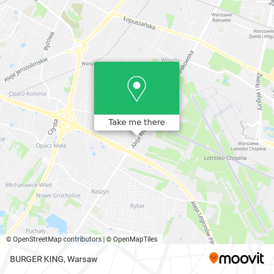 BURGER KING map