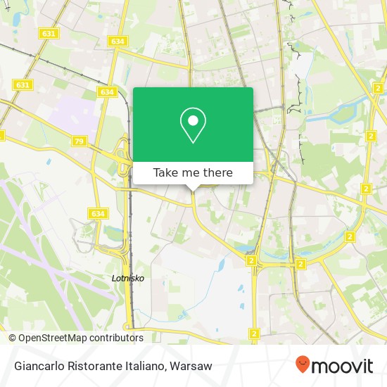 Giancarlo Ristorante Italiano, ulica Przemyslawa Gintrowskiego 02-697 Warszawa map