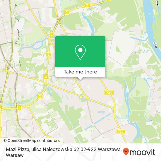 Mazi Pizza, ulica Naleczowska 62 02-922 Warszawa map