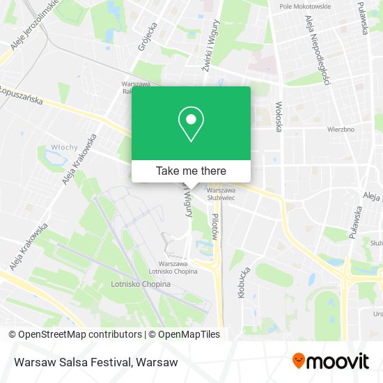 Warsaw Salsa Festival map