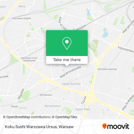 Koku Sushi Warszawa Ursus map