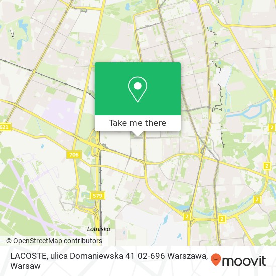 LACOSTE, ulica Domaniewska 41 02-696 Warszawa map