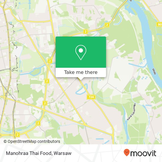 Manohraa Thai Food, ulica Powsinska 34 02-903 Warszawa map