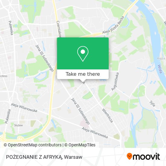 POŻEGNANIE Z AFRYKĄ map