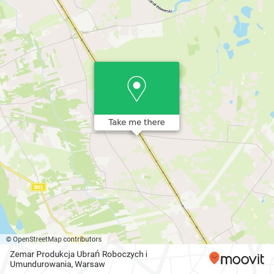 Zemar Produkcja Ubrań Roboczych i Umundurowania, ulica Zasobna 58 04-862 Warszawa map