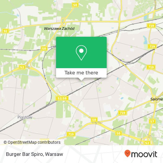 Burger Bar Spiro, 02-495 Warszawa map