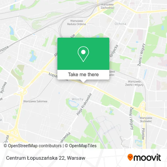 Centrum Łopuszańska 22 map