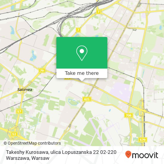 Takeshy Kurosawa, ulica Lopuszanska 22 02-220 Warszawa map