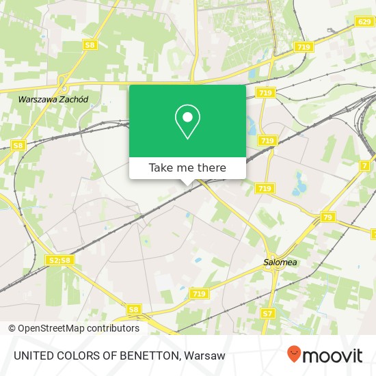 UNITED COLORS OF BENETTON, 02-495 Warszawa map