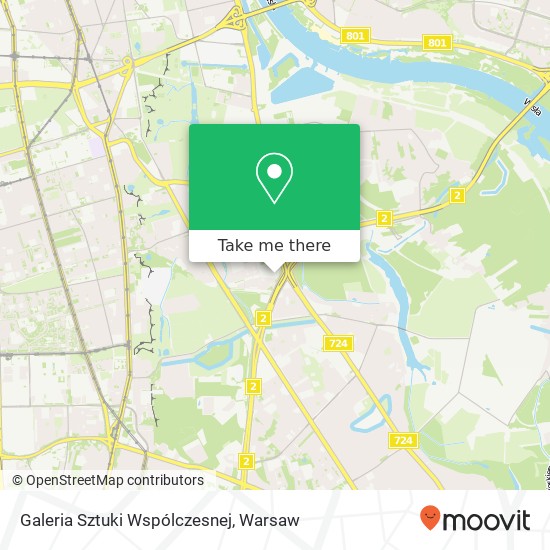 Galeria Sztuki Wspólczesnej, aleja Wincentego Witosa 00-728 Warszawa map