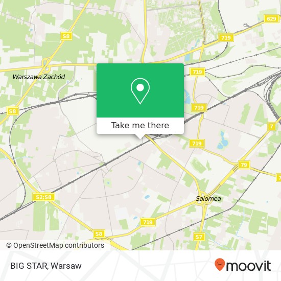 BIG STAR, 02-495 Warszawa map