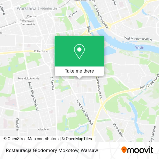 Restauracja Głodomory Mokotów map