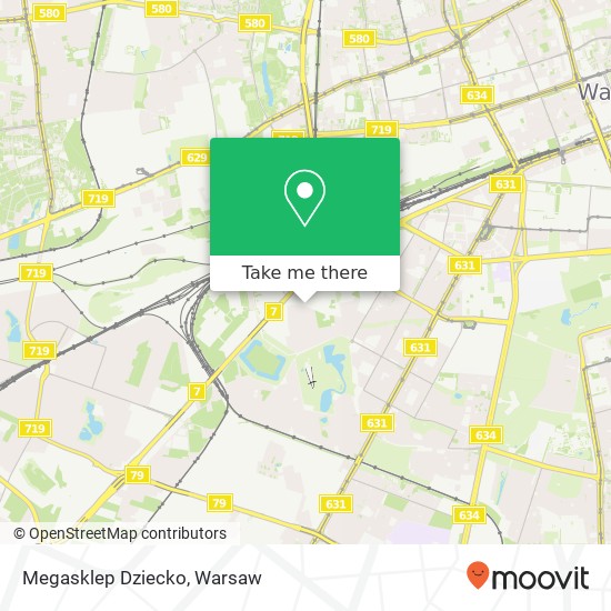 Megasklep Dziecko, ulica Opaczewska 02-201 Warszawa map