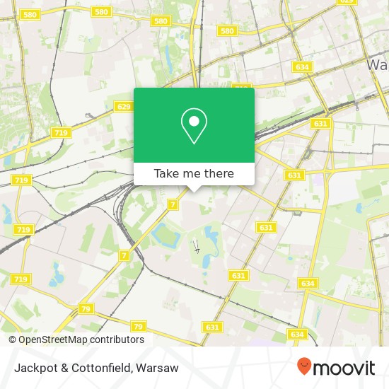 Jackpot & Cottonfield, 02-201 Warszawa map