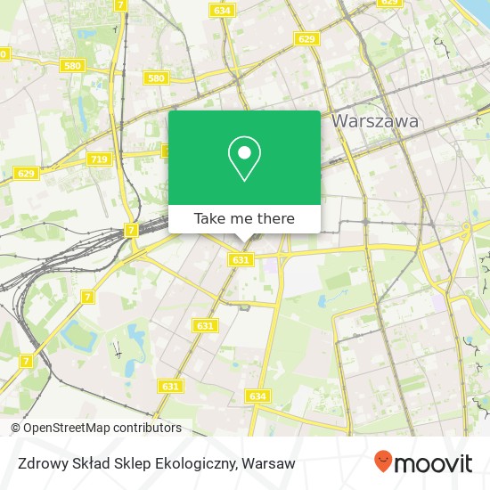 Zdrowy Skład Sklep Ekologiczny, ulica Grojecka 42A 02-320 Warszawa map