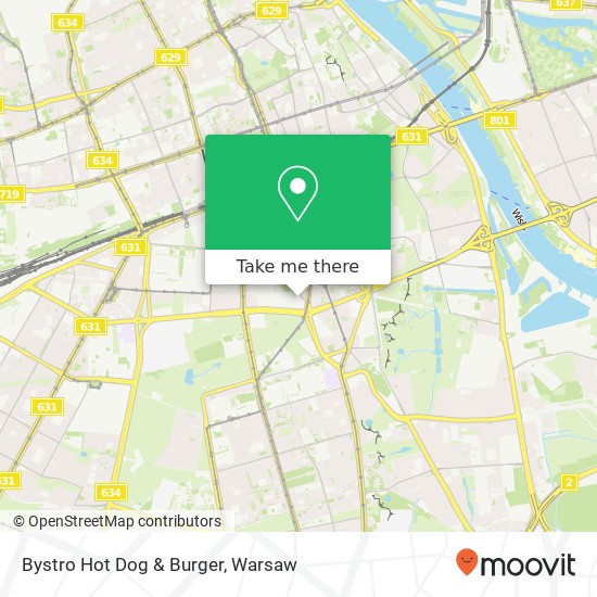 Bystro Hot Dog & Burger, ulica Polna 13 00-635 Warszawa map