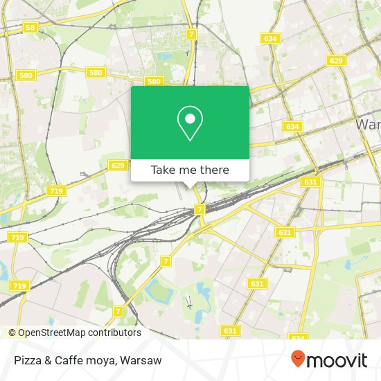 Pizza & Caffe moya, aleja Prymasa Tysiaclecia 01-237 Warszawa map