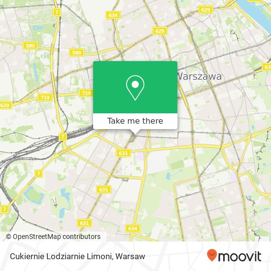 Cukiernie Lodziarnie Limoni, ulica Filtrowa 70 02-029 Warszawa map