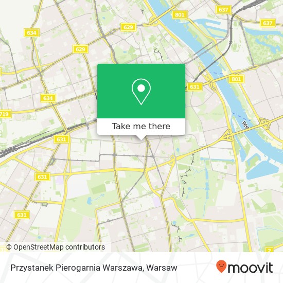 Карта Przystanek Pierogarnia Warszawa, ulica Koszykowa 00-675 Warszawa