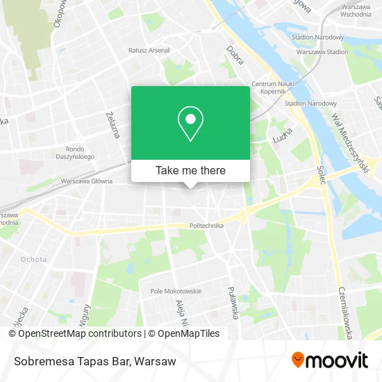 Sobremesa Tapas Bar map