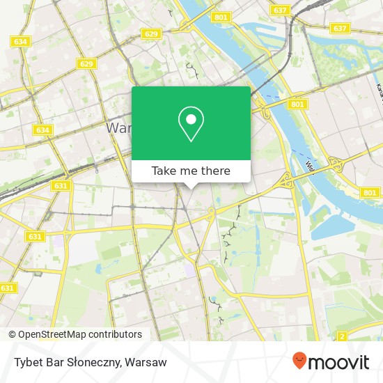 Tybet Bar Słoneczny, ulica Mokotowska 39 00-551 Warszawa map