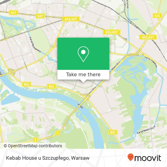 Kebab House u Szczupłego, ulica Brygady Poscigowej 6 03-984 Warszawa map