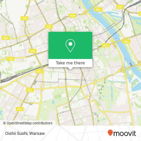 Oishii Sushi, 00-669 Warszawa map