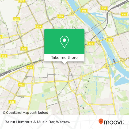 Beirut Hummus & Music Bar, ulica Poznanska 12 00-680 Warszawa map