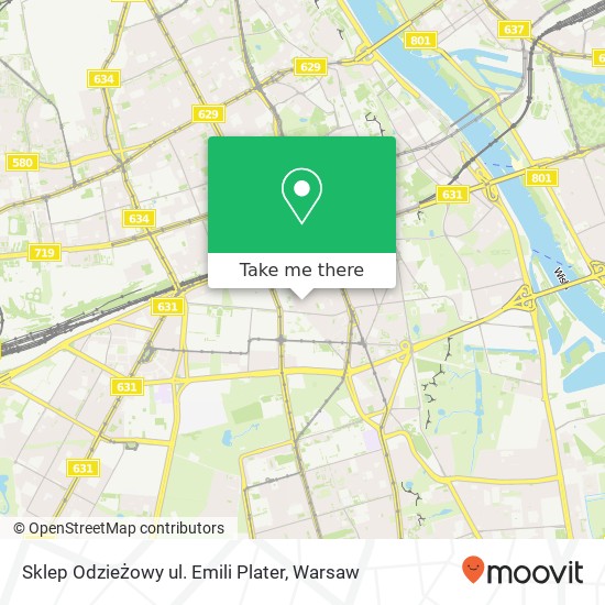 Sklep Odzieżowy ul. Emili Plater, ulica Emilii Plater 8 00-669 Warszawa map