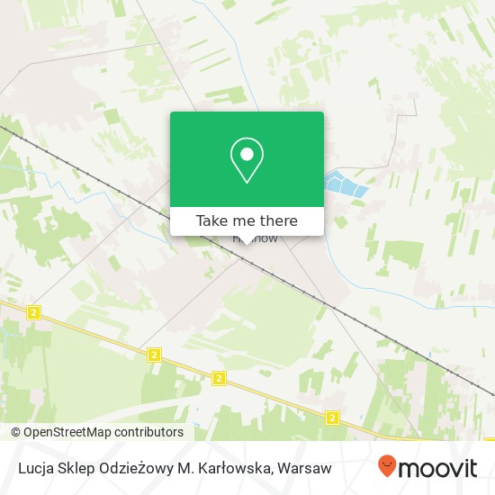 Lucja Sklep Odzieżowy M. Karłowska, ulica Jana Pawla II 7 05-074 Halinow map