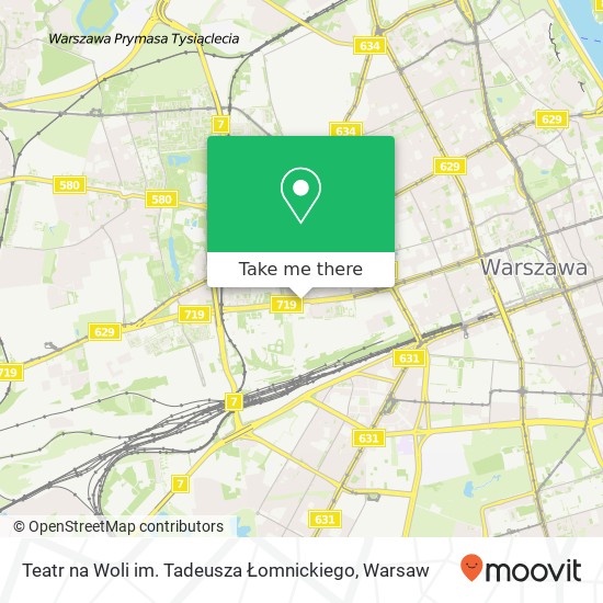 Teatr na Woli im. Tadeusza Łomnickiego map