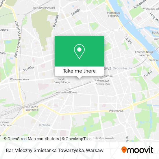 Карта Bar Mleczny Śmietanka Towarzyska