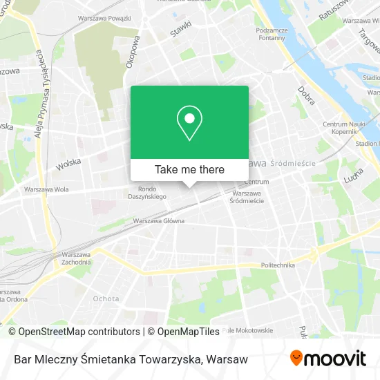 Bar Mleczny Śmietanka Towarzyska map