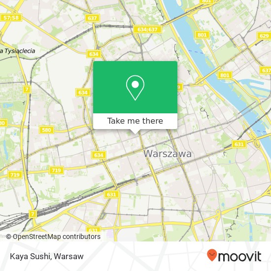 Kaya Sushi, 30 Warszawa map