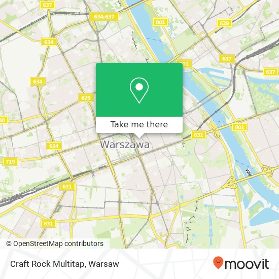 Craft Rock Multitap, ulica Zgoda 9 00-012 Warszawa map