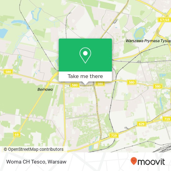 Woma CH Tesco, ulica Gorczewska 212 01-460 Warszawa map