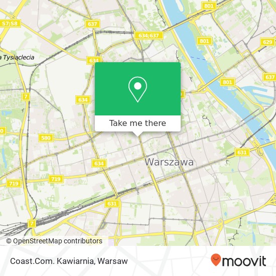 Coast.Com. Kawiarnia, aleja Jana Pawla II 25 00-867 Warszawa map