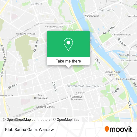 Klub Sauna Galla map