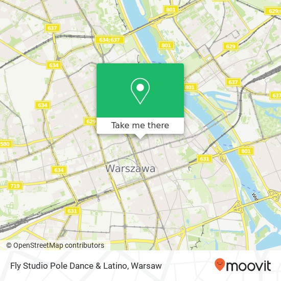 Fly Studio Pole Dance & Latino, ulica Kredytowa 6 00-062 Warszawa map