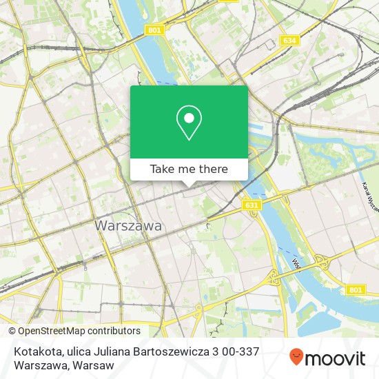 Kotakota, ulica Juliana Bartoszewicza 3 00-337 Warszawa map