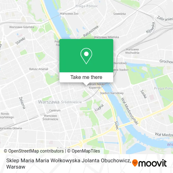 Sklep Maria Maria Wołkowyska Jolanta Obuchowicz map