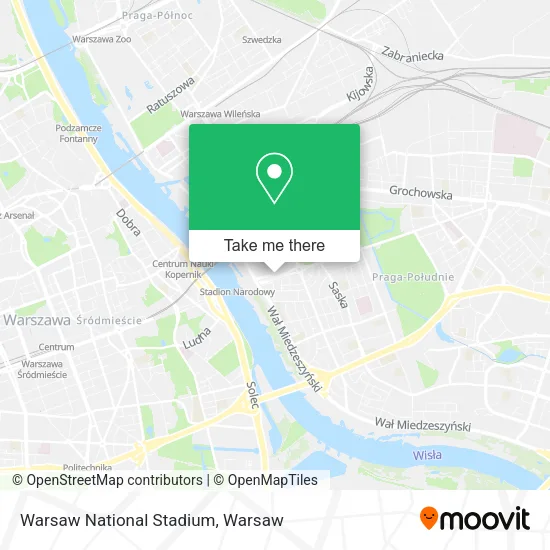 Warsaw National Stadium map