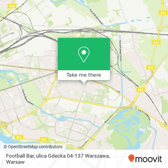 Football Bar, ulica Gdecka 04-137 Warszawa map