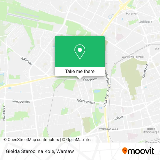 Giełda Staroci na Kole map