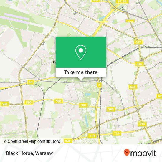 Black Horse, ulica Obozowa 82 01-434 Warszawa map