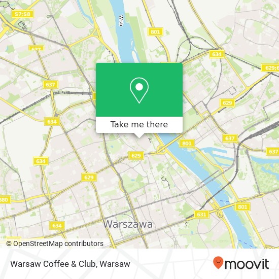 Warsaw Coffee & Club, ulica Waski Dunaj 10 00-256 Warszawa map